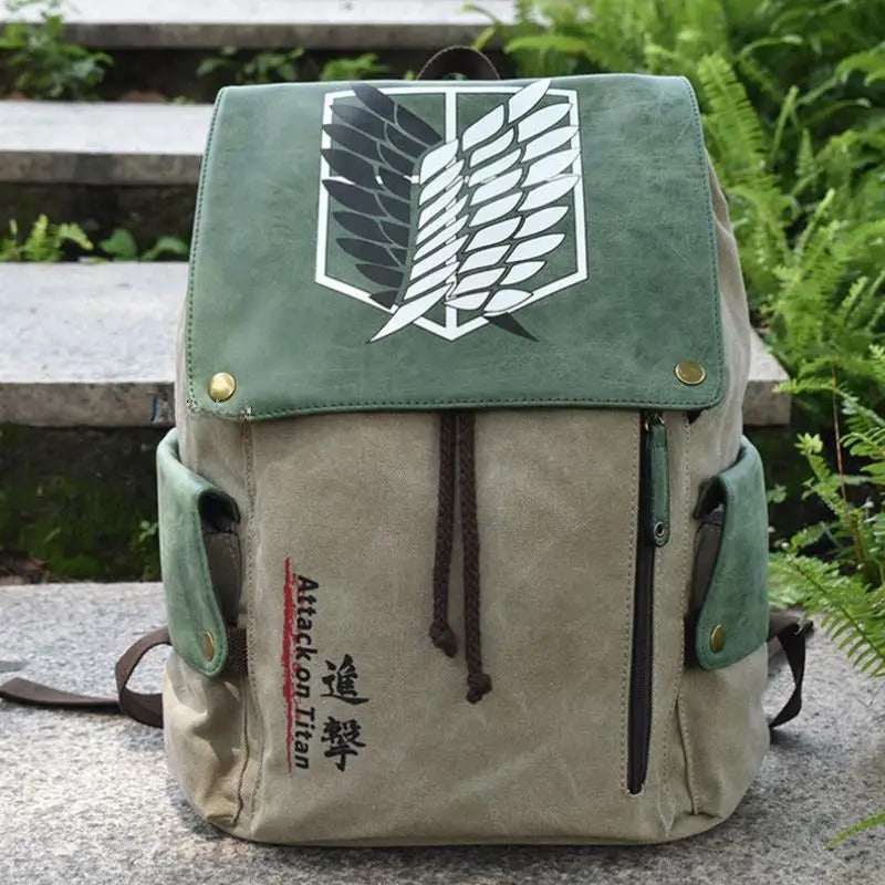 aot mini backpack Attack On Titan Eren Yeager Fighting Manga Pattern Backpacks Unifinz ATTACK ON TITAN ANIME MANGA