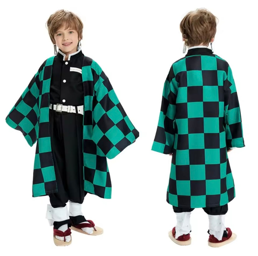 Kids tanjiro kamado costume demon slayer