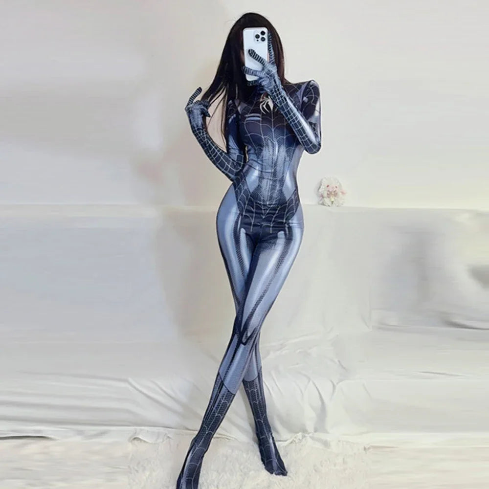 womens spiderman bodysuit