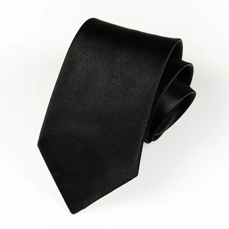 black cosplay tie