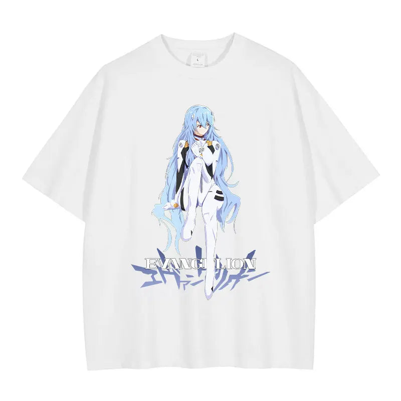 rei ayanami shirt white