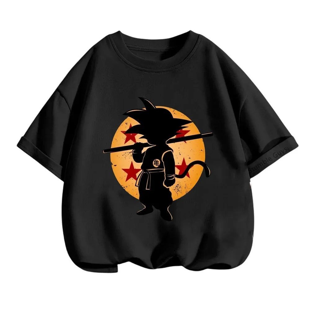 black kids goku t-shirt