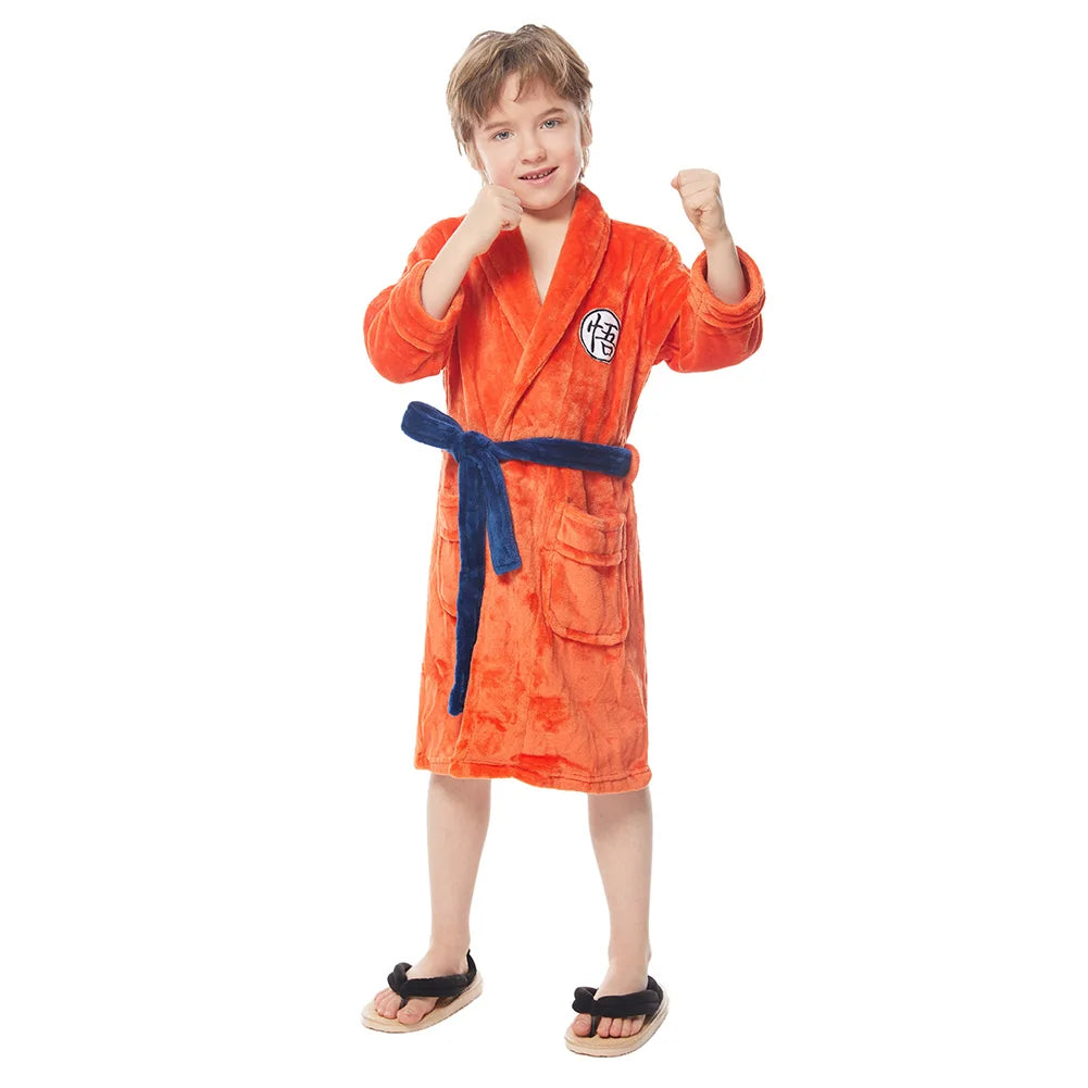 kids anime bathrobe