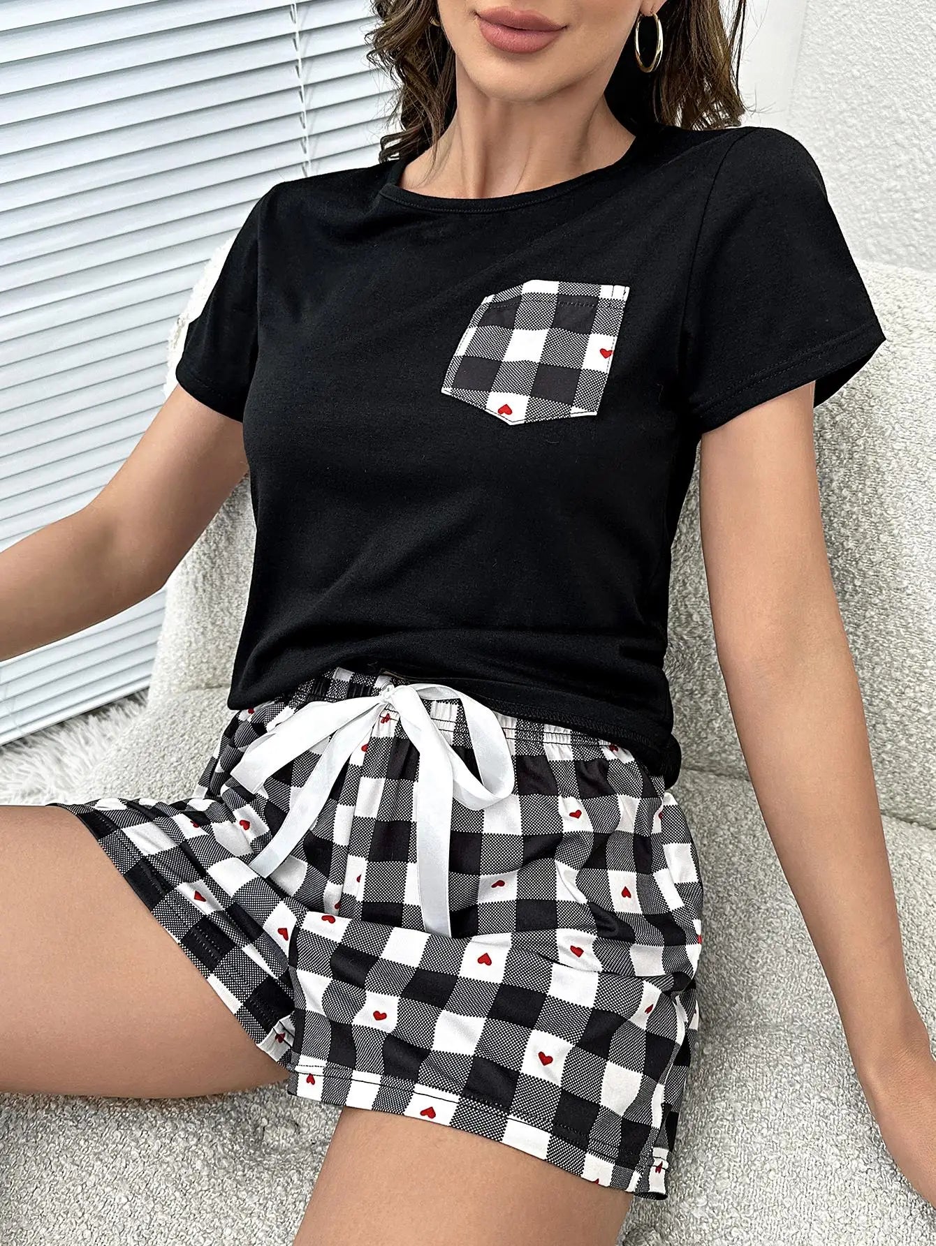 Check Heart Pajamas