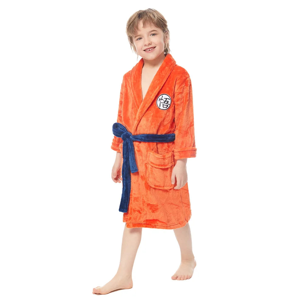 Guko Robe Kids Goku Bathrobe - Kids anime robes | Animeclo