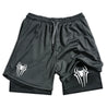 spider shorts gray