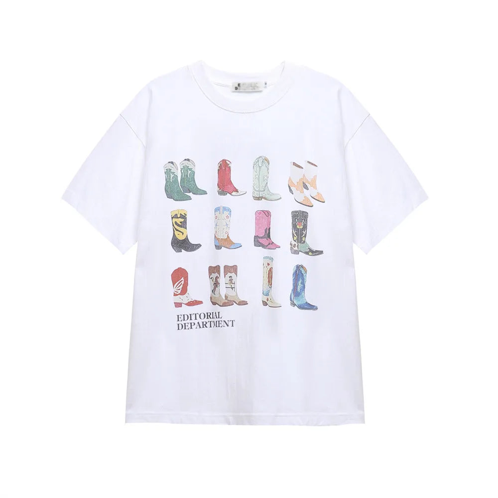 cowgirl boot t-shirt
