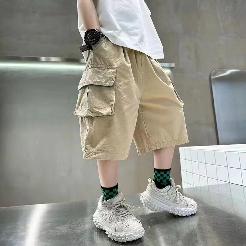 Kids Oversize Pocket Shorts