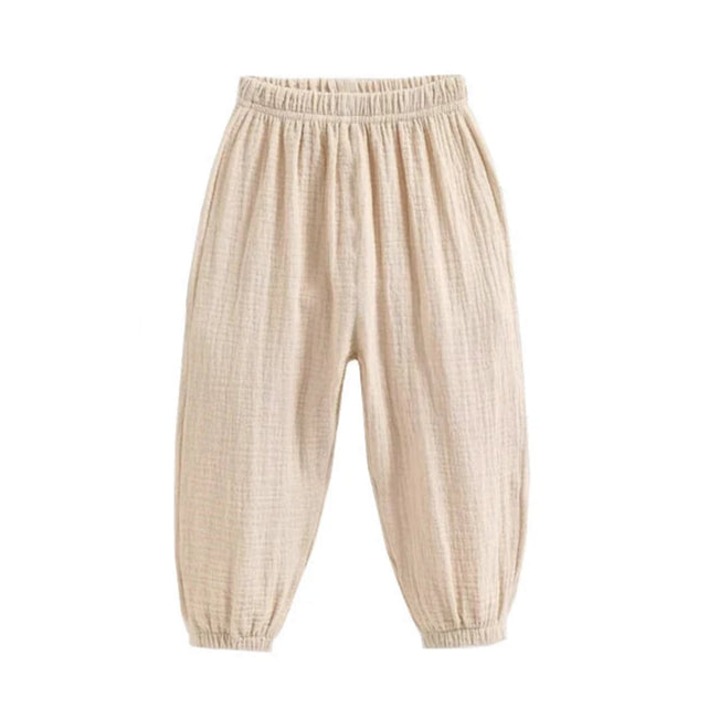 kids harem pants beige