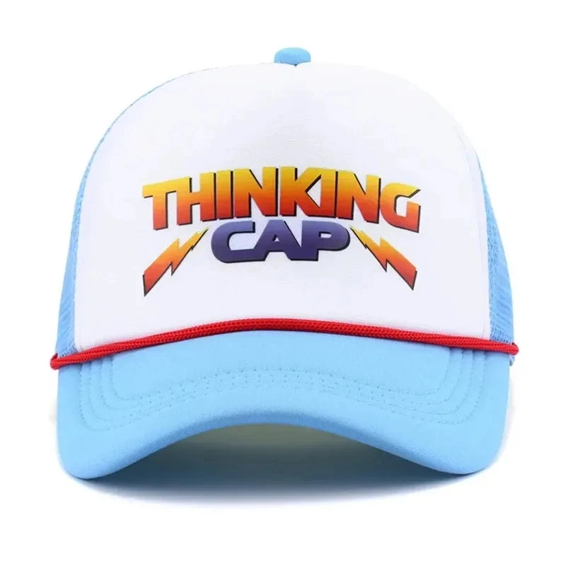 dustin thinking cap