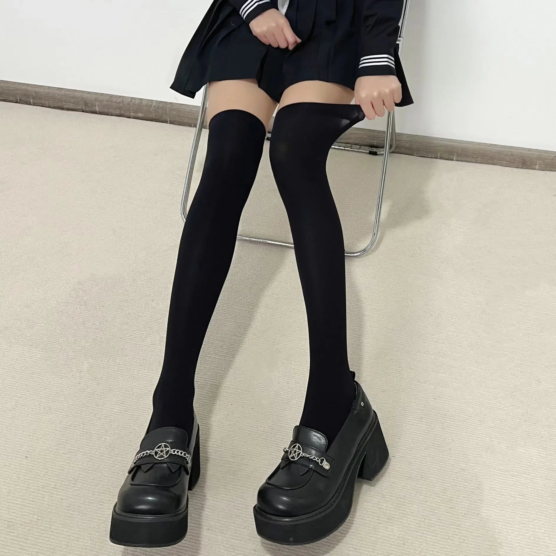 long black school socks