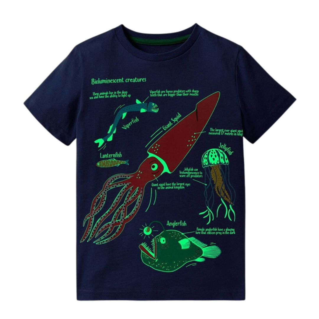 glow in the dark ocean t-shirt