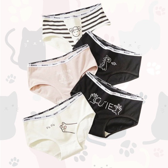 Anime Cat Panties (5pcs)