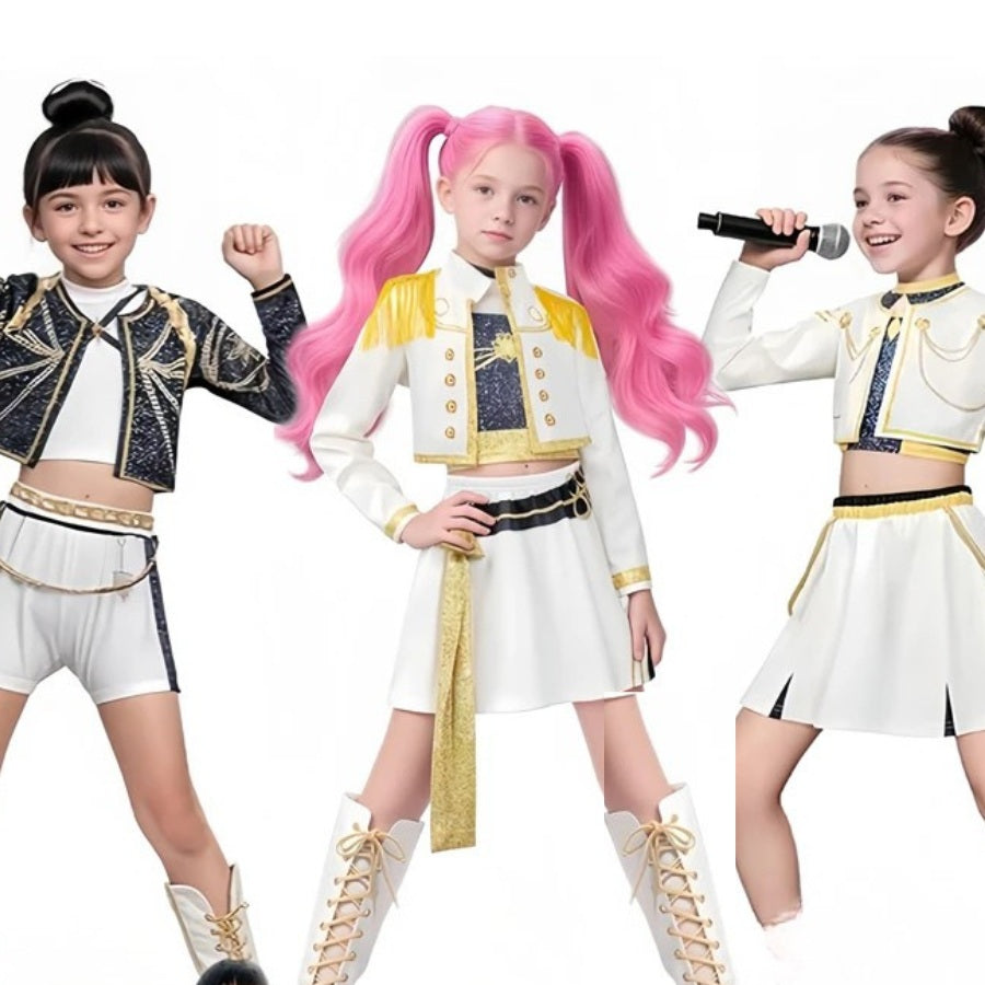 Kids K-Pop Costumes - White edition