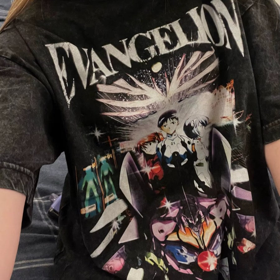 evangelion graphic shirt