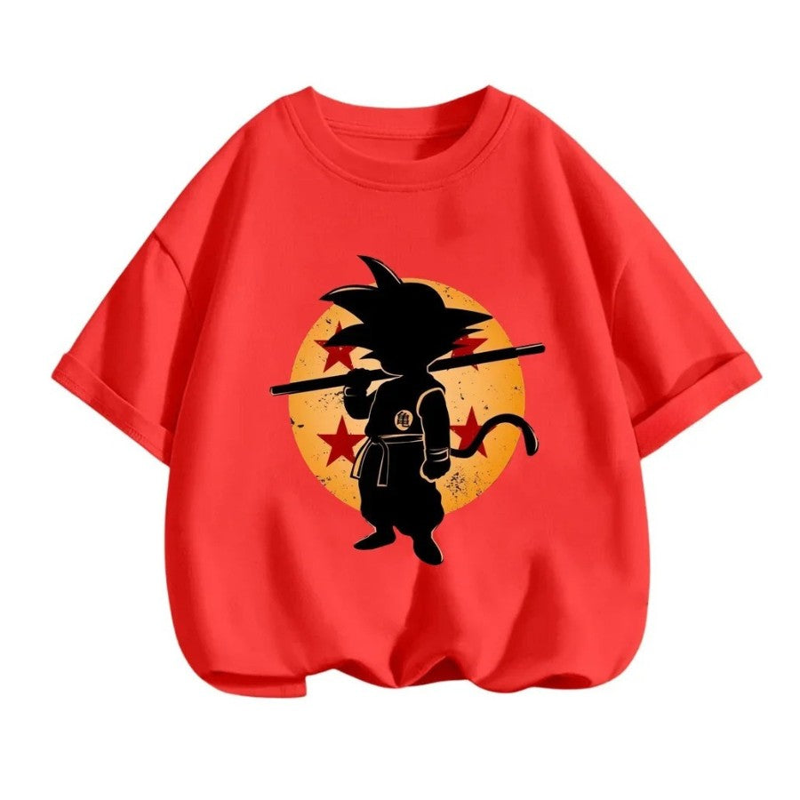 red kids goku t-shirt