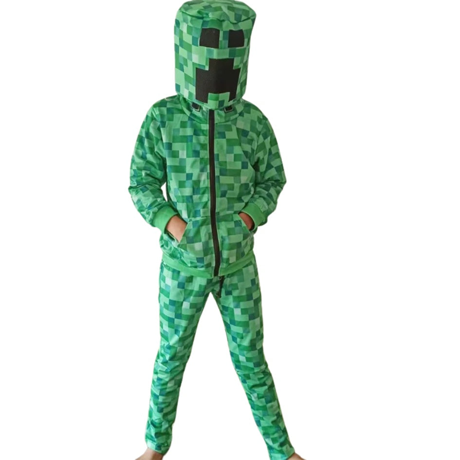 kids minecraft creeper costume