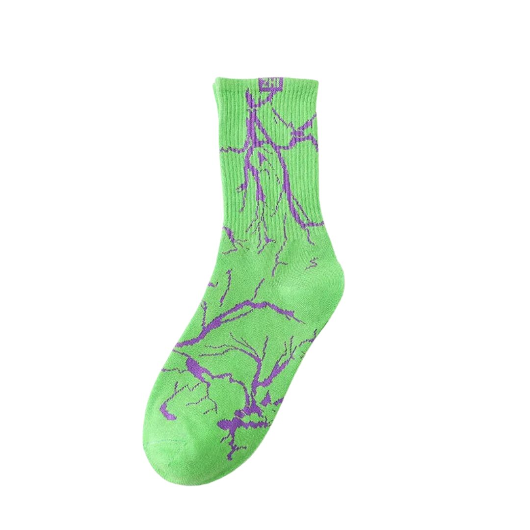 green streetwear socks